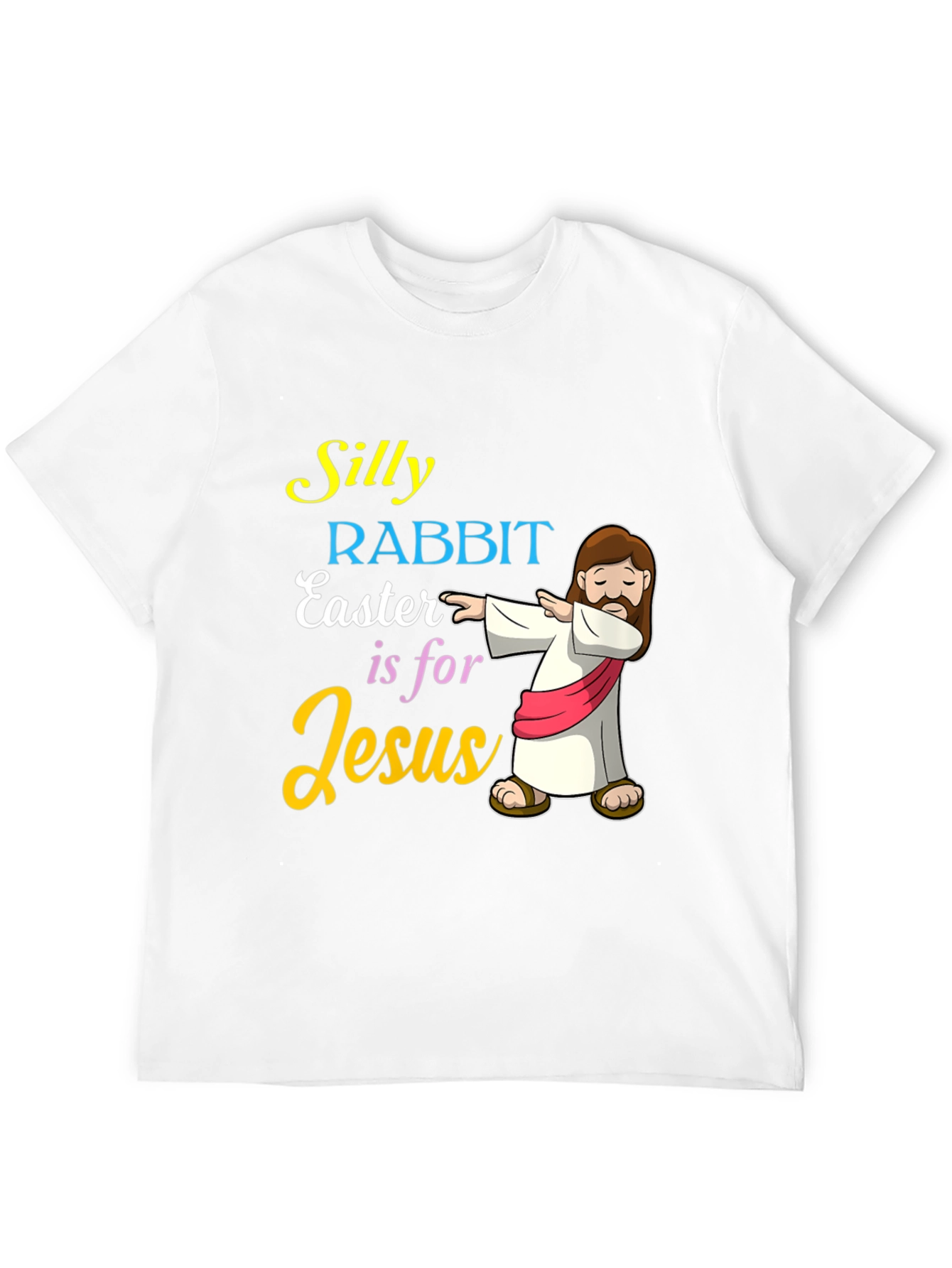 Silly Rabbit Easter T-Shirt Jesus Dabbing Graphic Tee