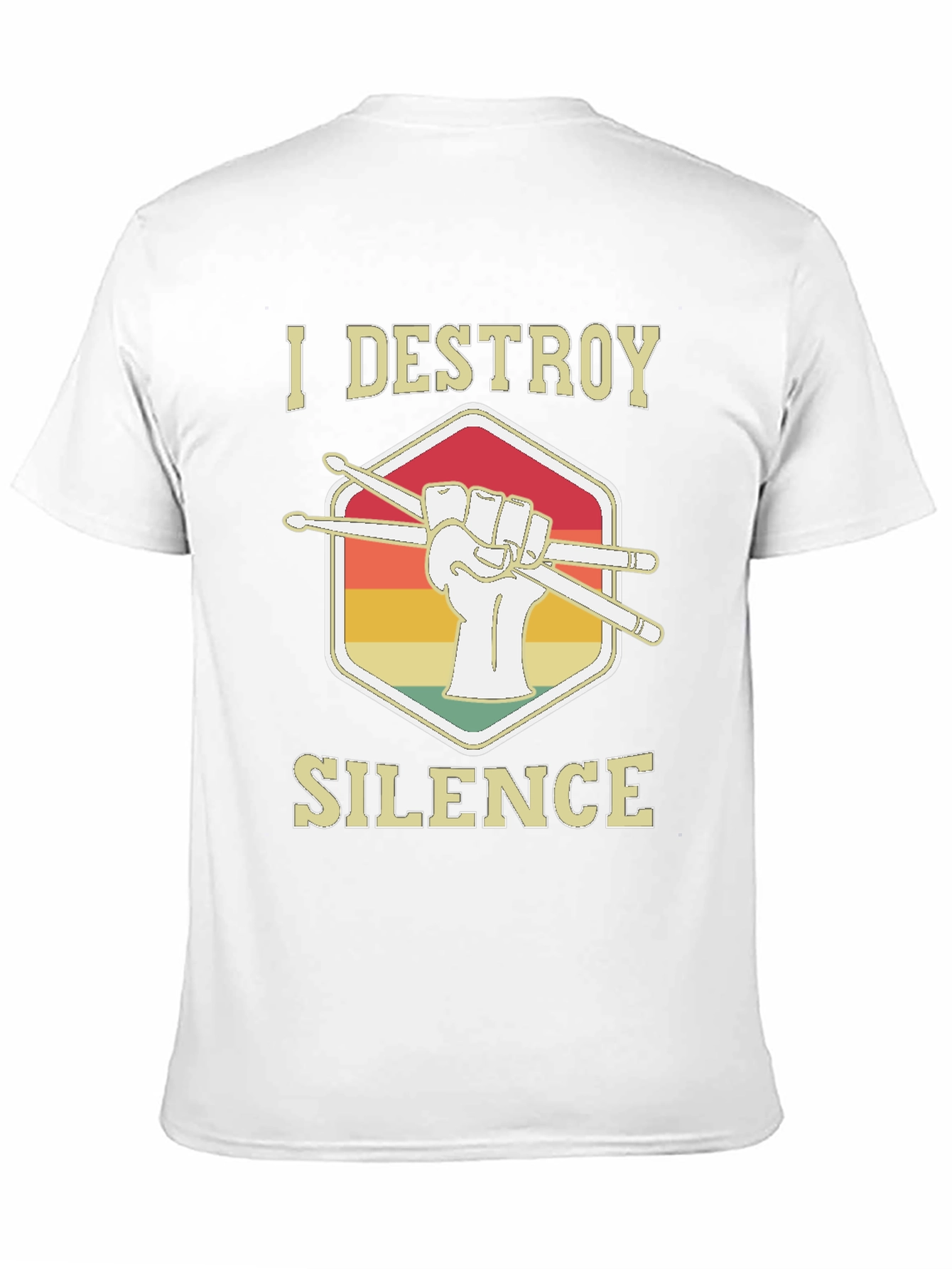 I Destroy Silence Drummer T-Shirt