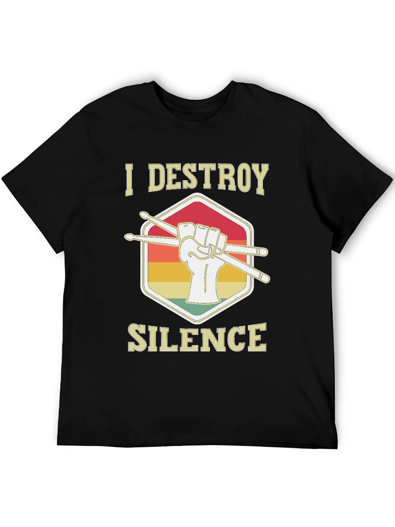 I Destroy Silence Drummer T-Shirt