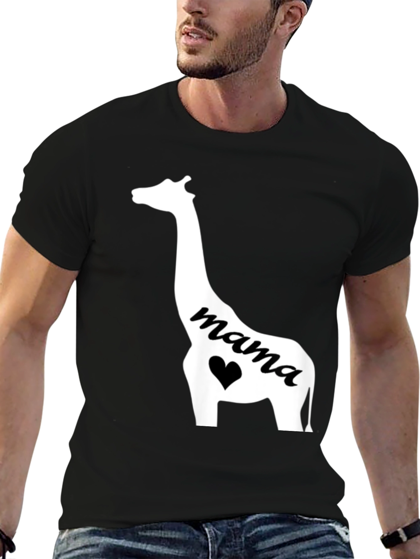 Mama Giraffe Graphic Tee
