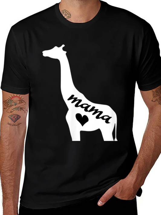 Mama Giraffe Graphic Tee