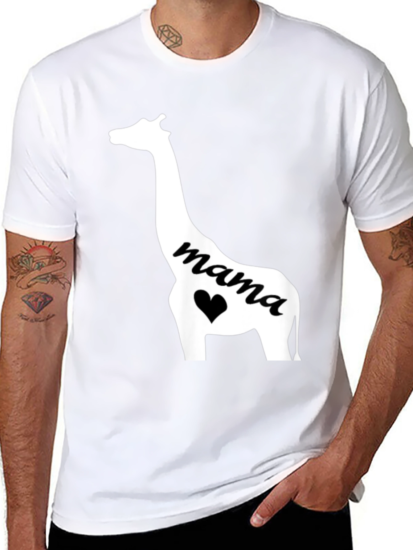 Mama Giraffe Graphic Tee