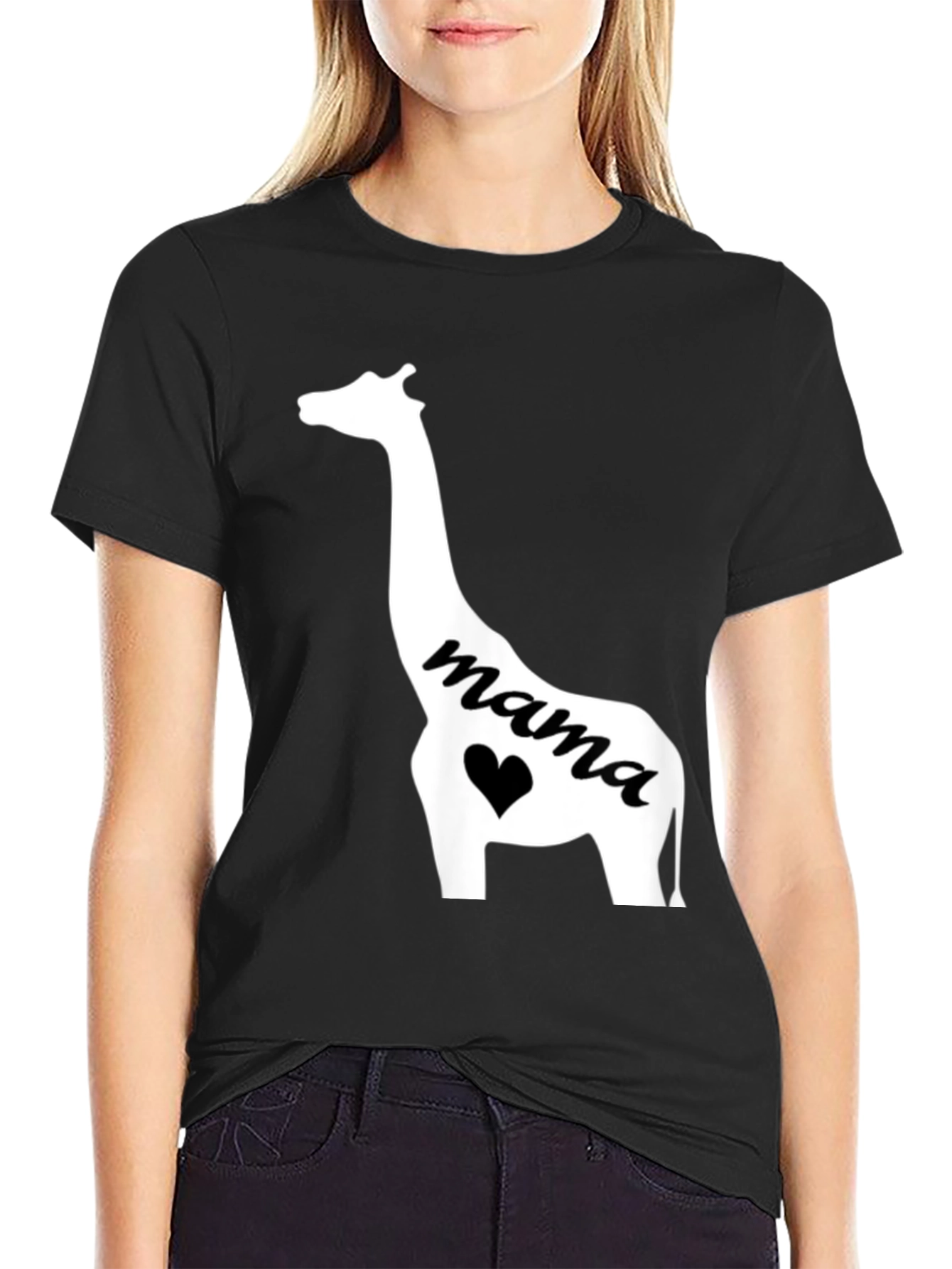 Mama Giraffe Graphic Tee