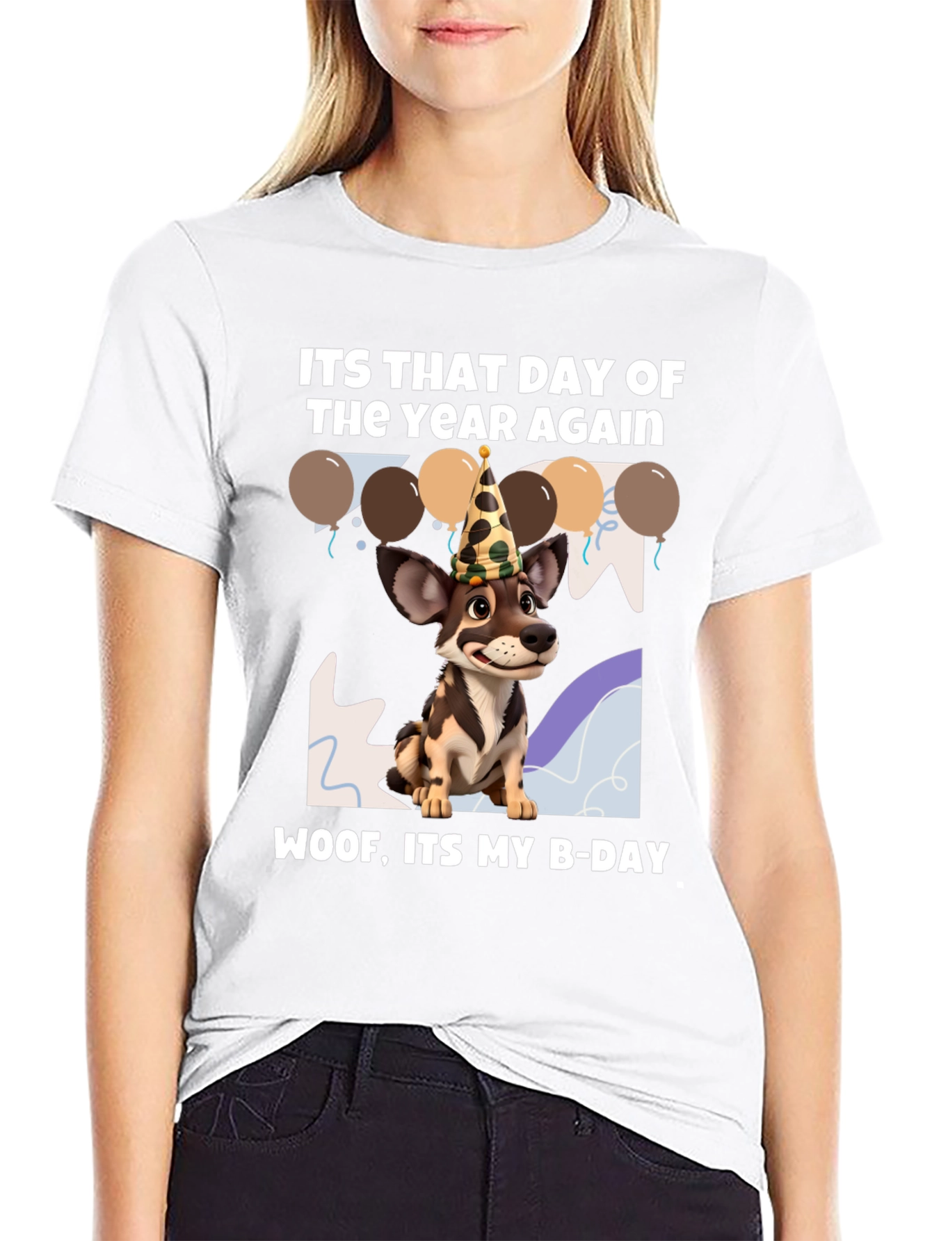 Dog Birthday T-Shirt: Woof Its My B-Day!