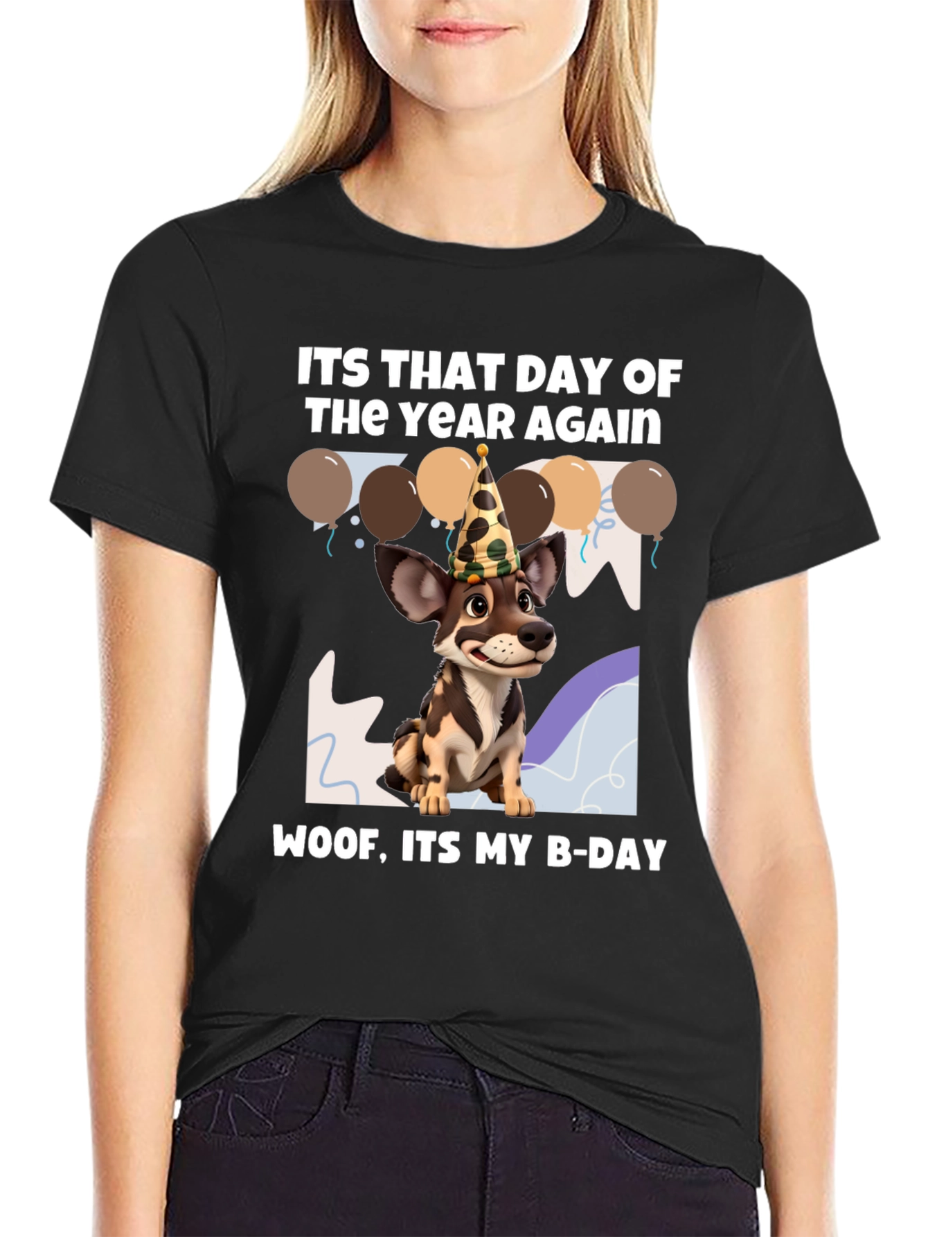 Dog Birthday T-Shirt: Woof Its My B-Day!