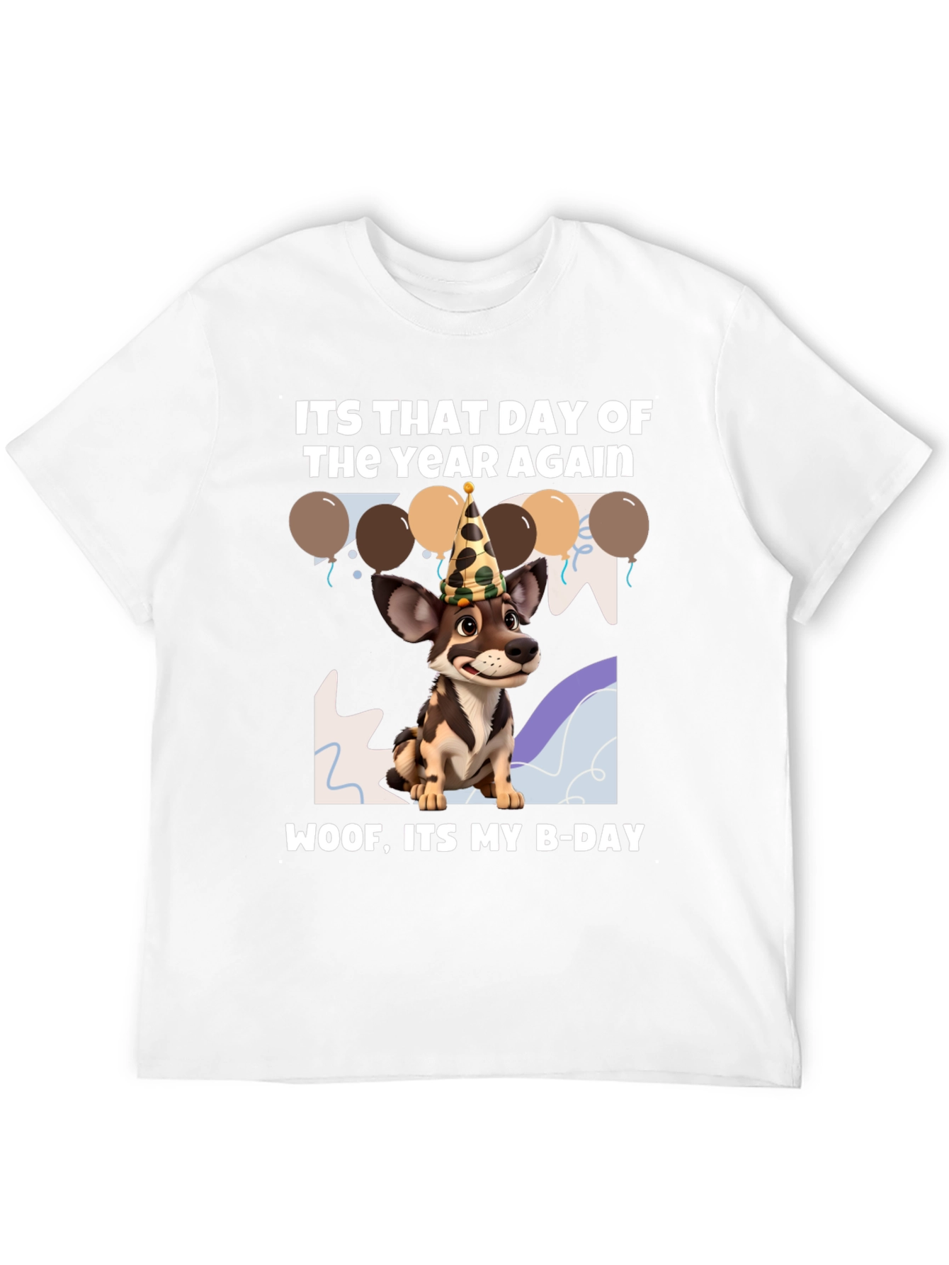 Dog Birthday T-Shirt: Woof Its My B-Day!