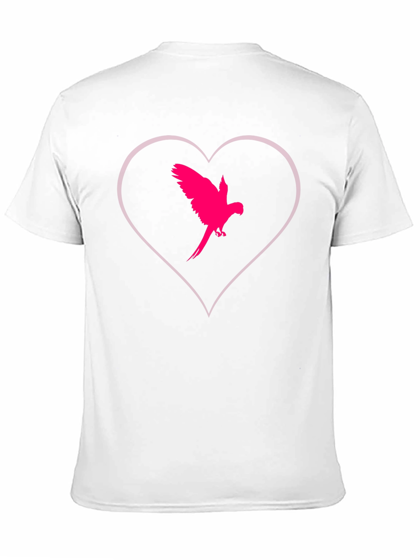 Heart Parrot Tee - Stylish Bird Lovers T-Shirt