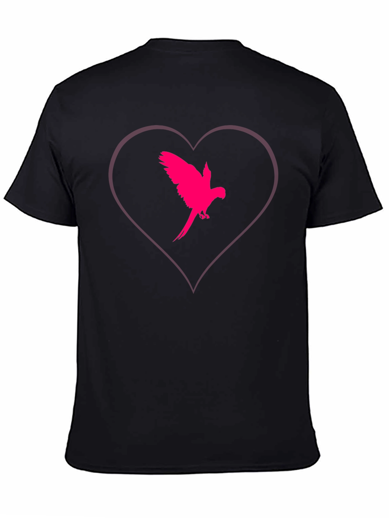 Heart Parrot Tee - Stylish Bird Lovers T-Shirt