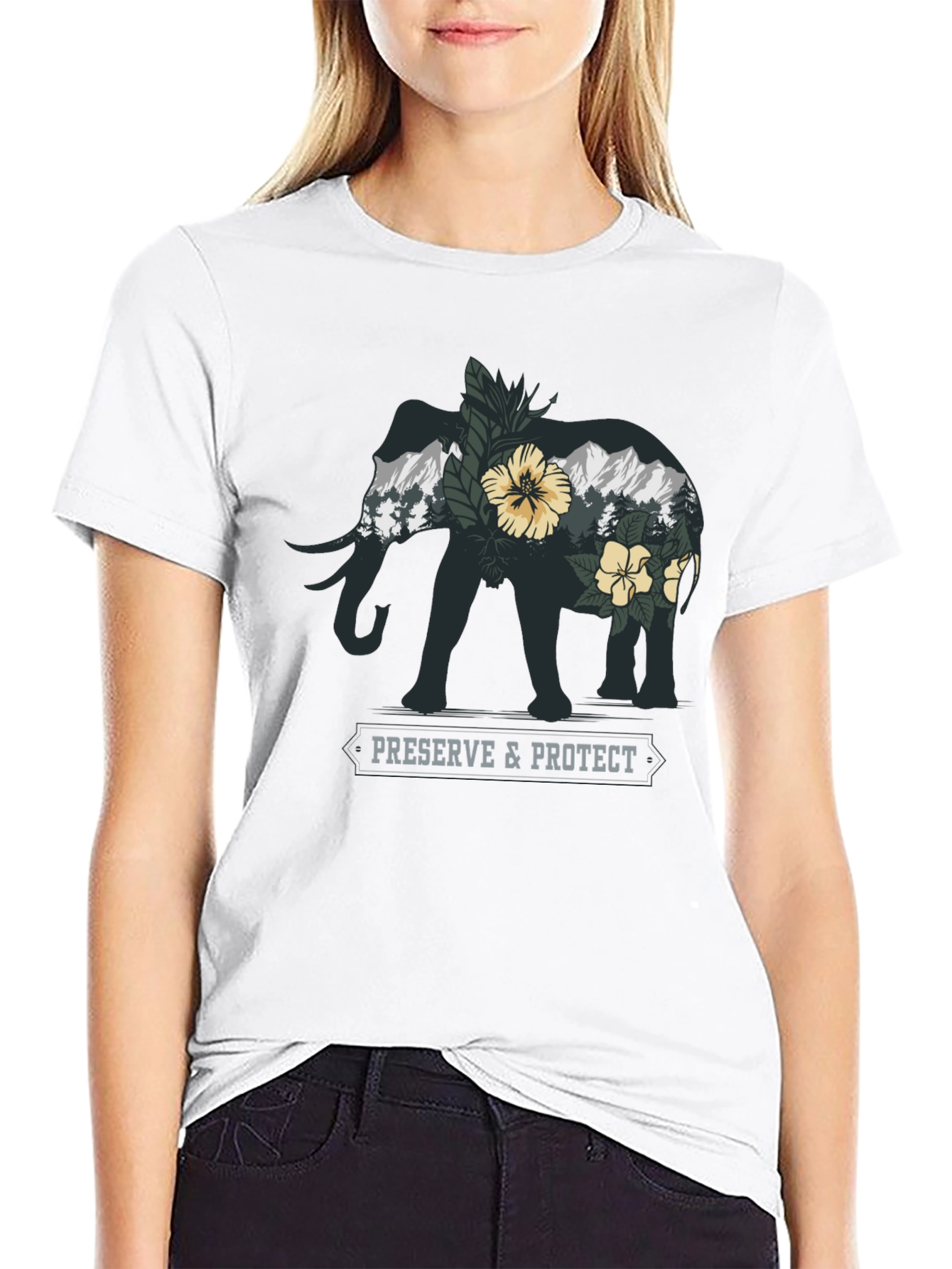 Elephant Nature Conservation Graphic Tee