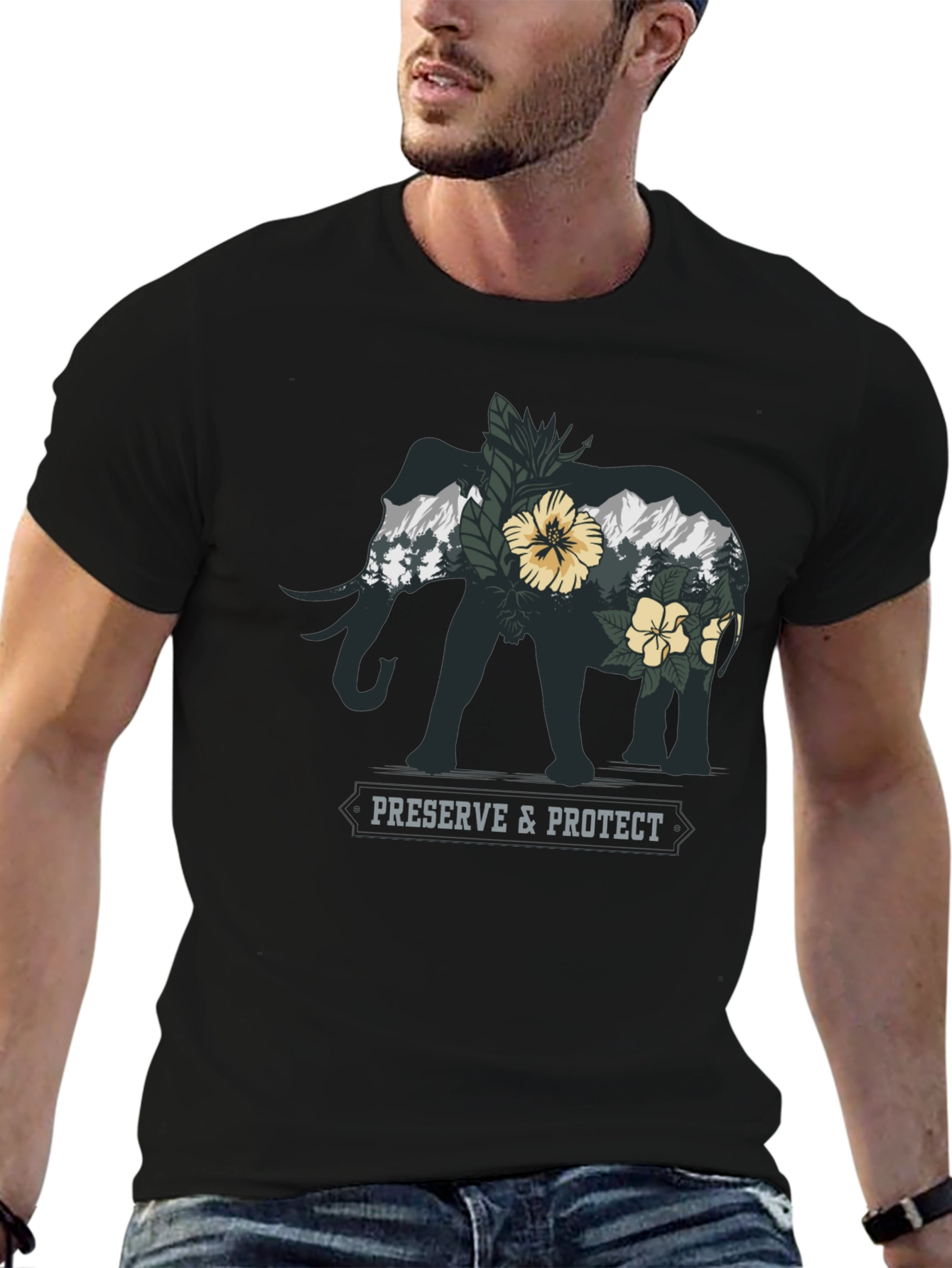 Elephant Nature Conservation Graphic Tee