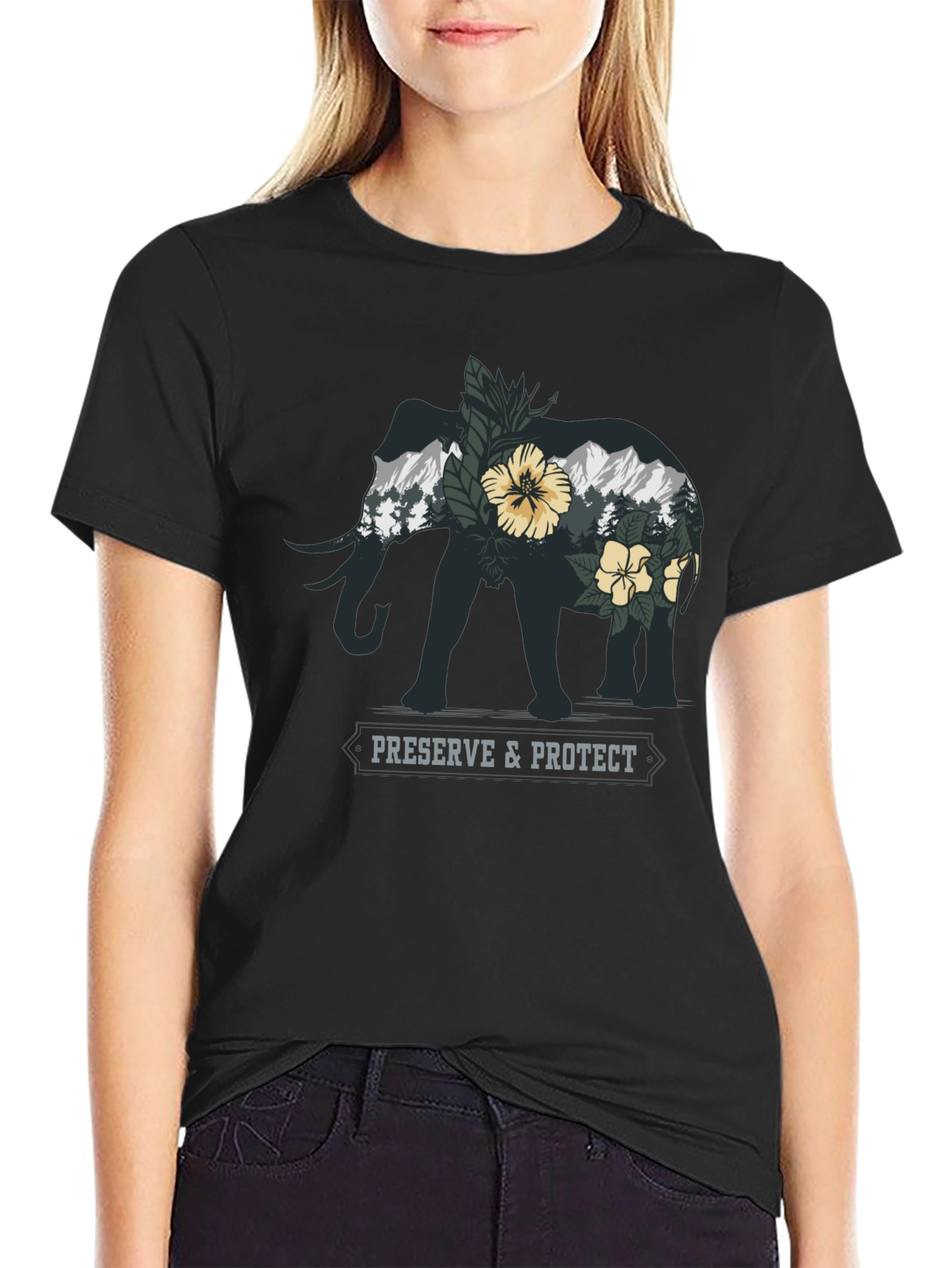Elephant Nature Conservation Graphic Tee