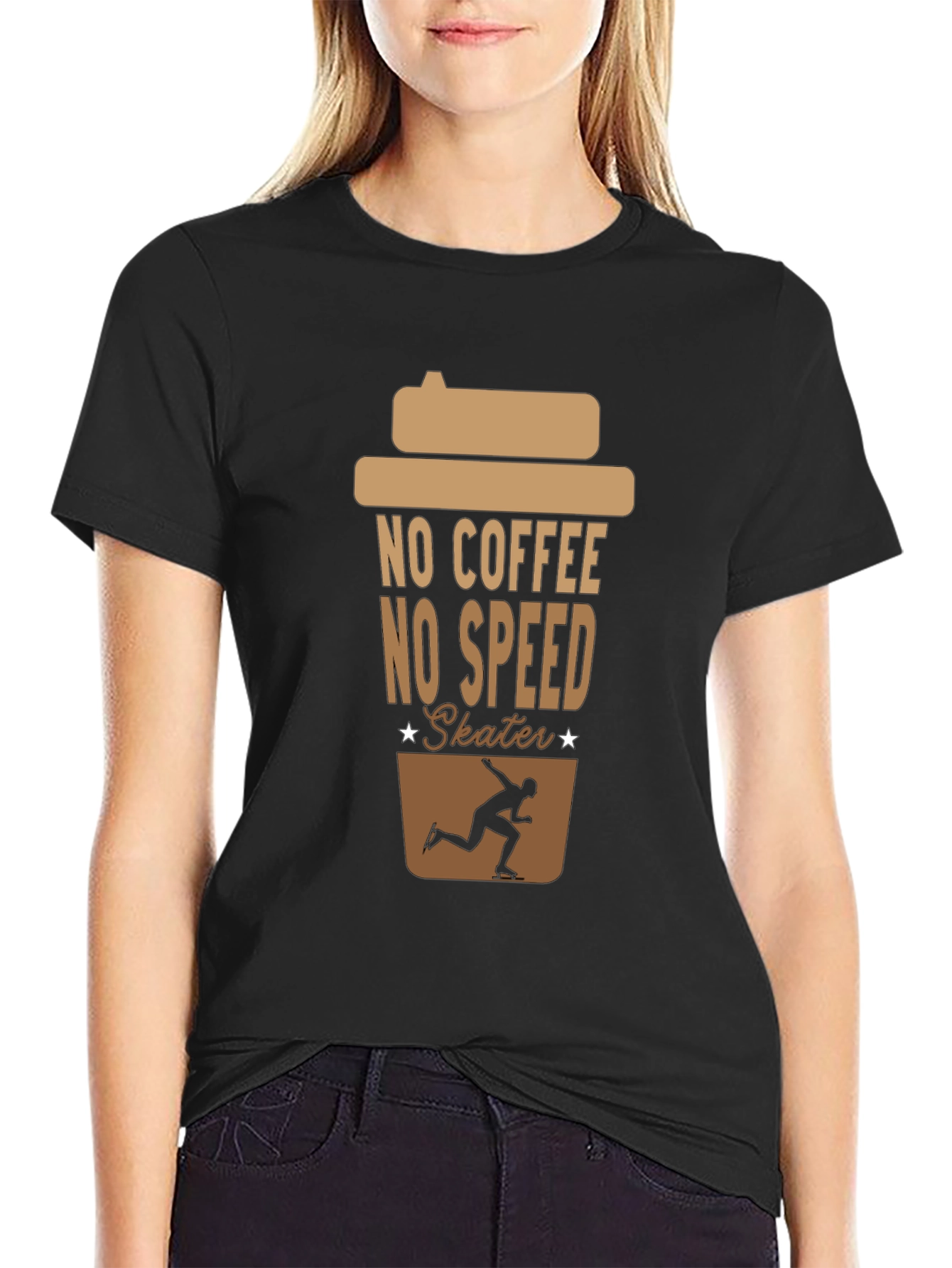 No Coffee No Speed Skater T-Shirt