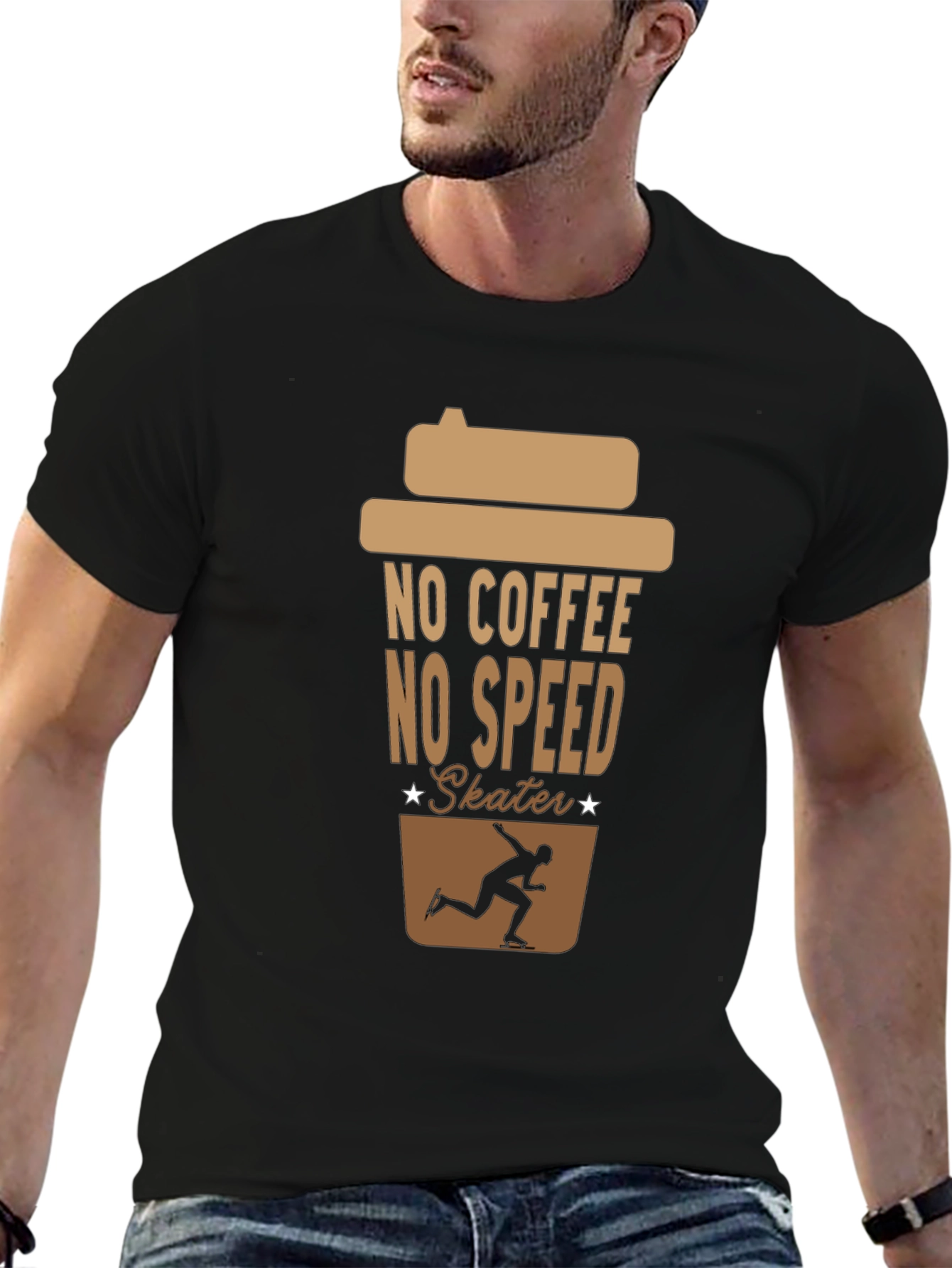 No Coffee No Speed Skater T-Shirt
