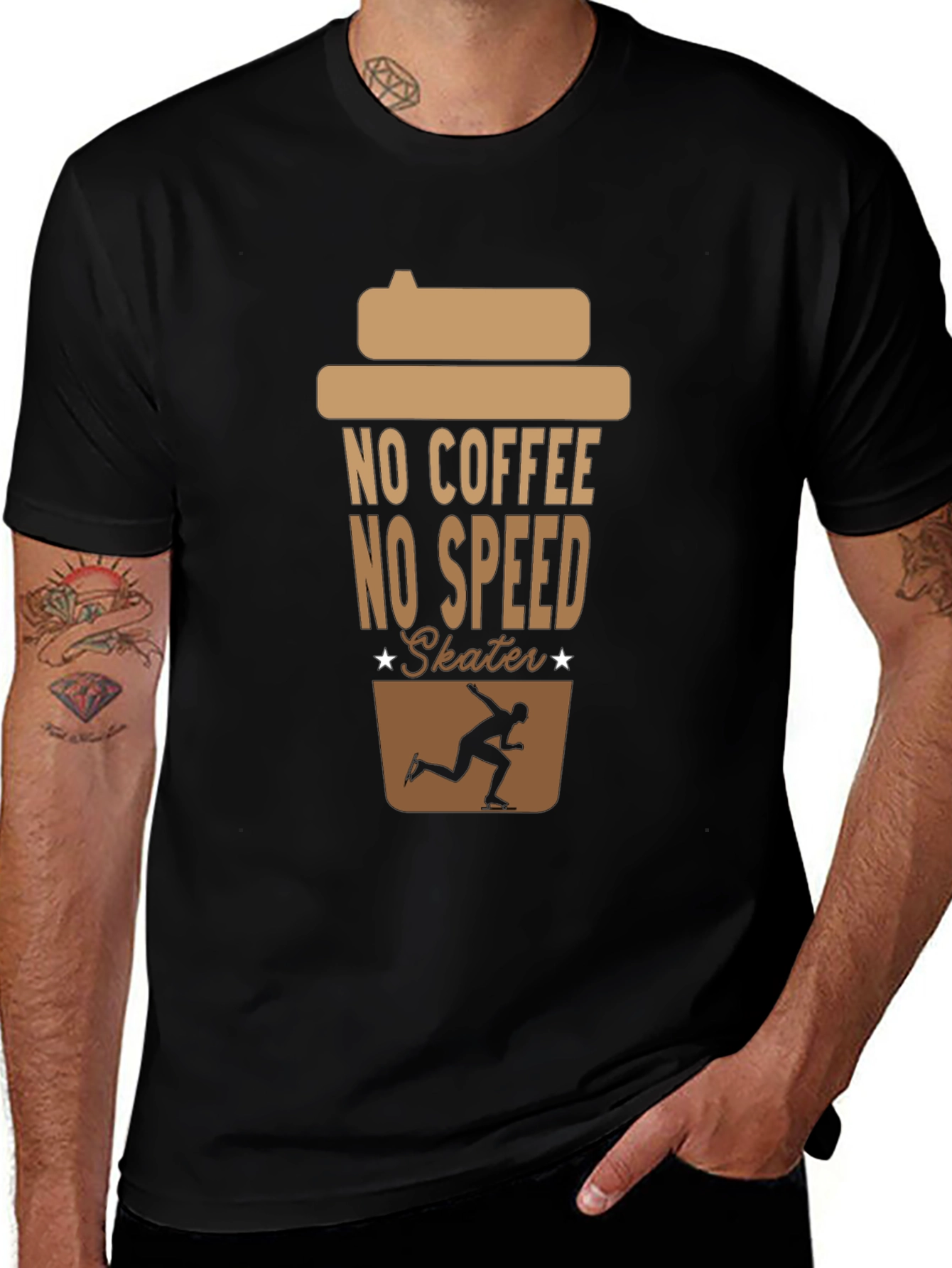No Coffee No Speed Skater T-Shirt