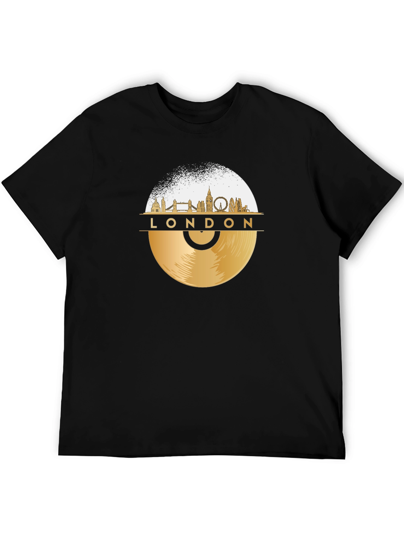 London Skyline Vinyl Record T-Shirt