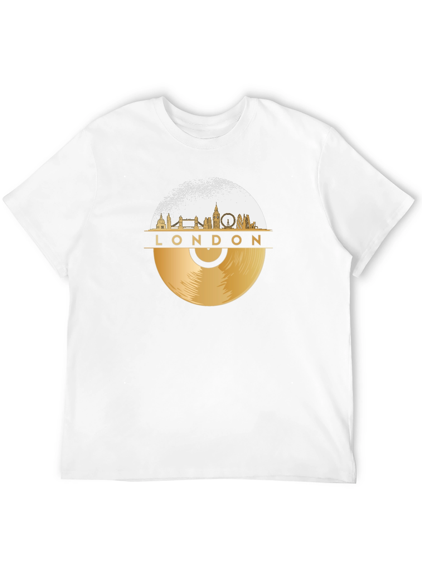 London Skyline Vinyl Record T-Shirt