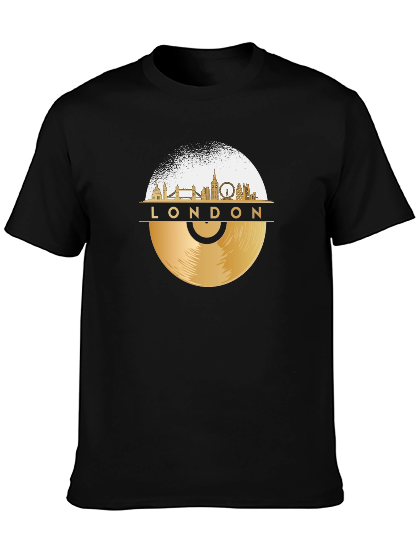 London Skyline Vinyl Record T-Shirt