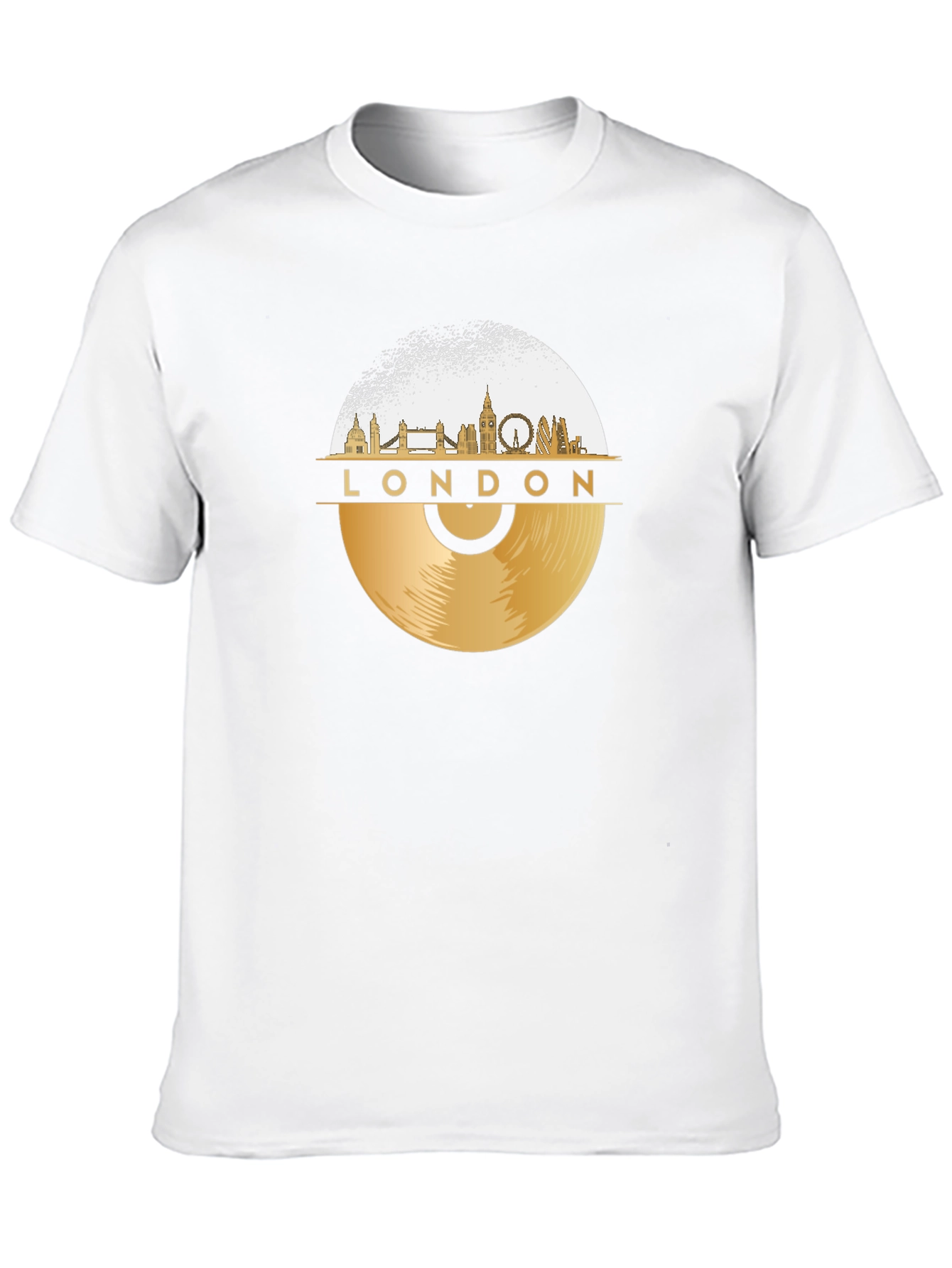 London Skyline Vinyl Record T-Shirt