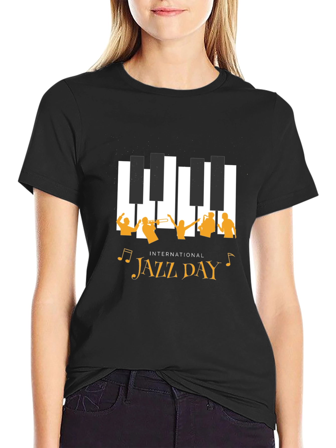 International Jazz Day Black T-Shirt