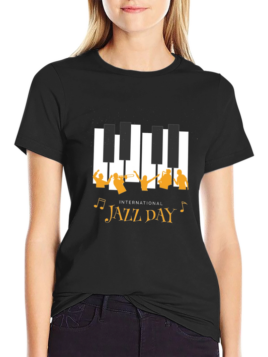 International Jazz Day Black T-Shirt