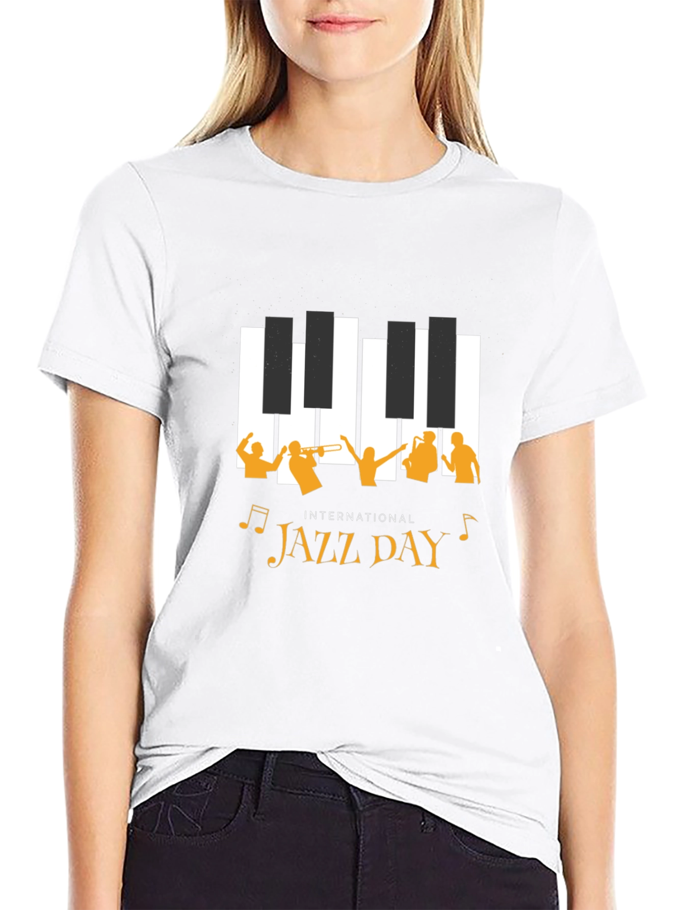 International Jazz Day Black T-Shirt