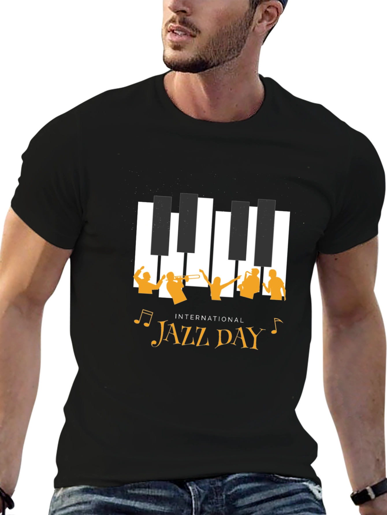 International Jazz Day Black T-Shirt