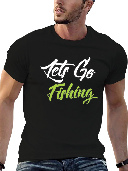 Lets Go Fishing Graphic T-Shirt