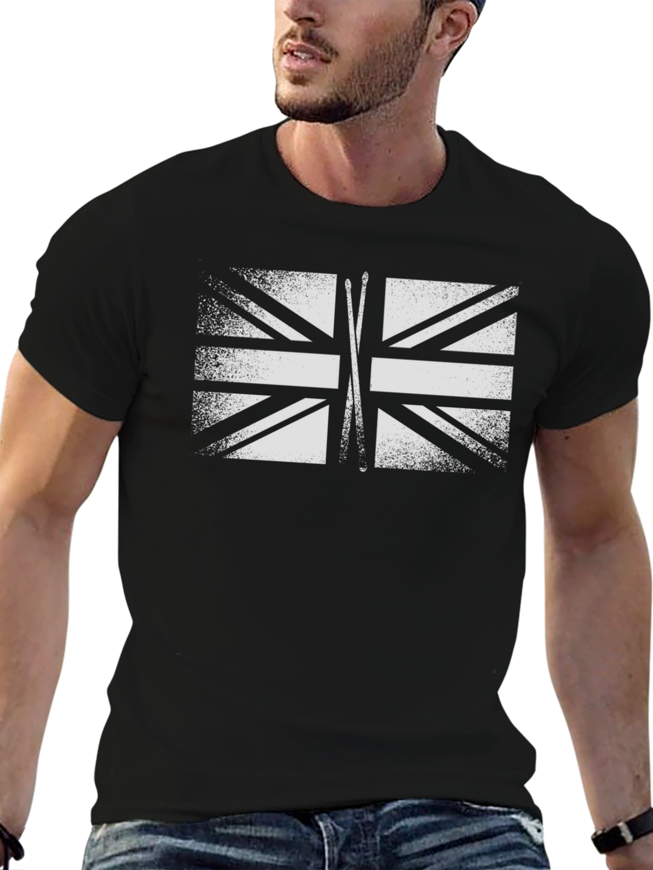Union Jack Drumsticks T-Shirt - Rock On!