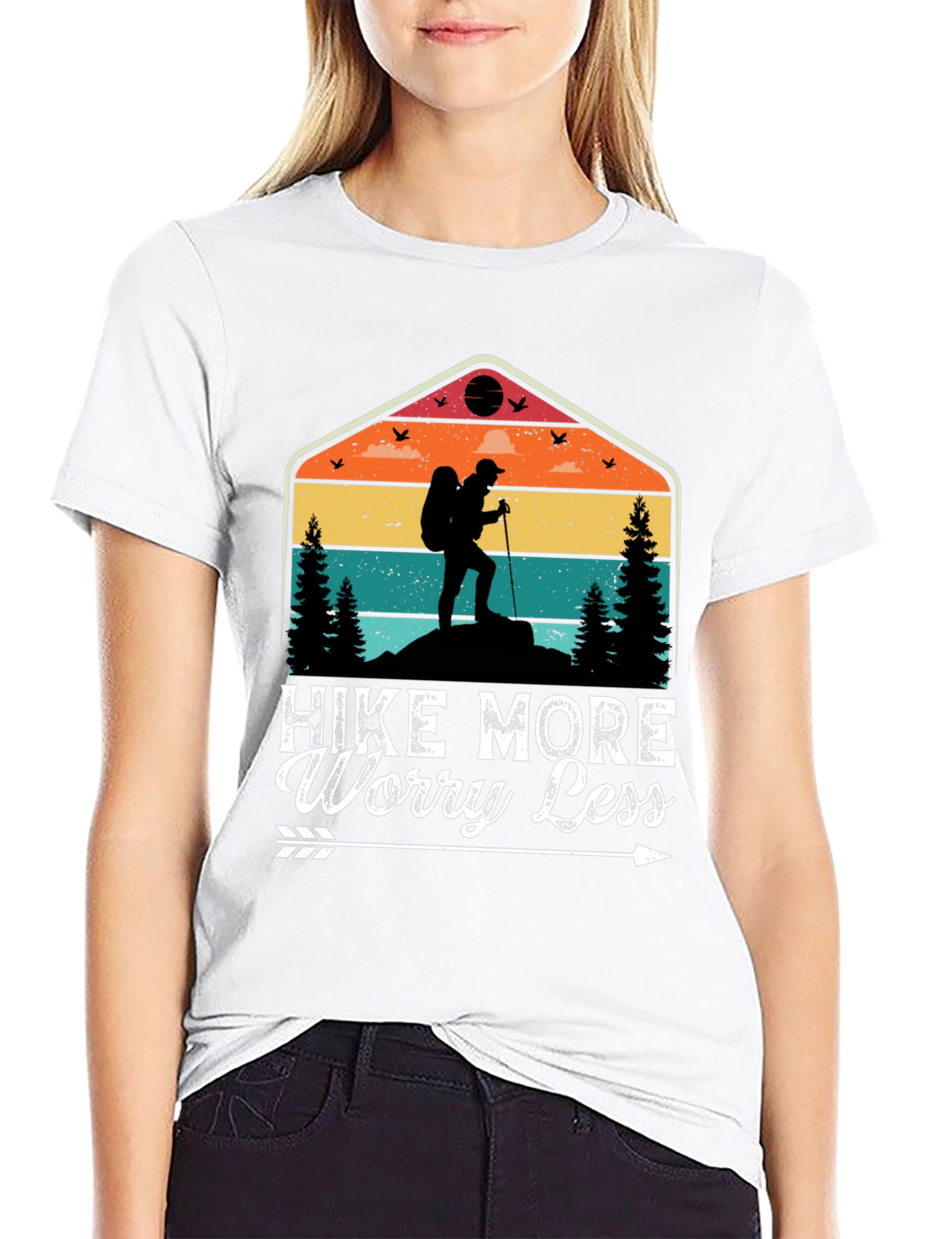 Hike More Worry Less Graphic Tee