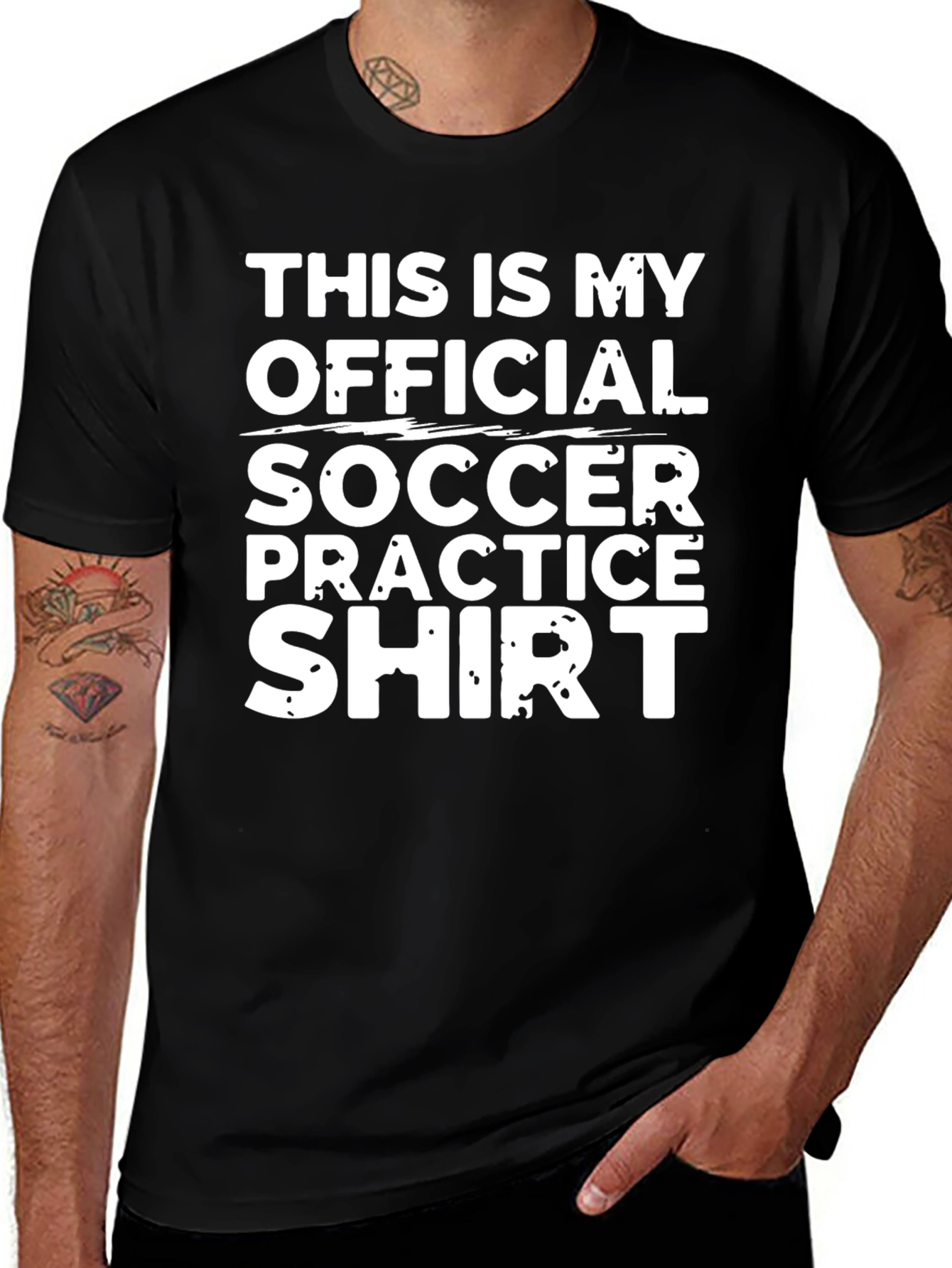 Soccer Practice Shirt - Official Black Short Sleeve