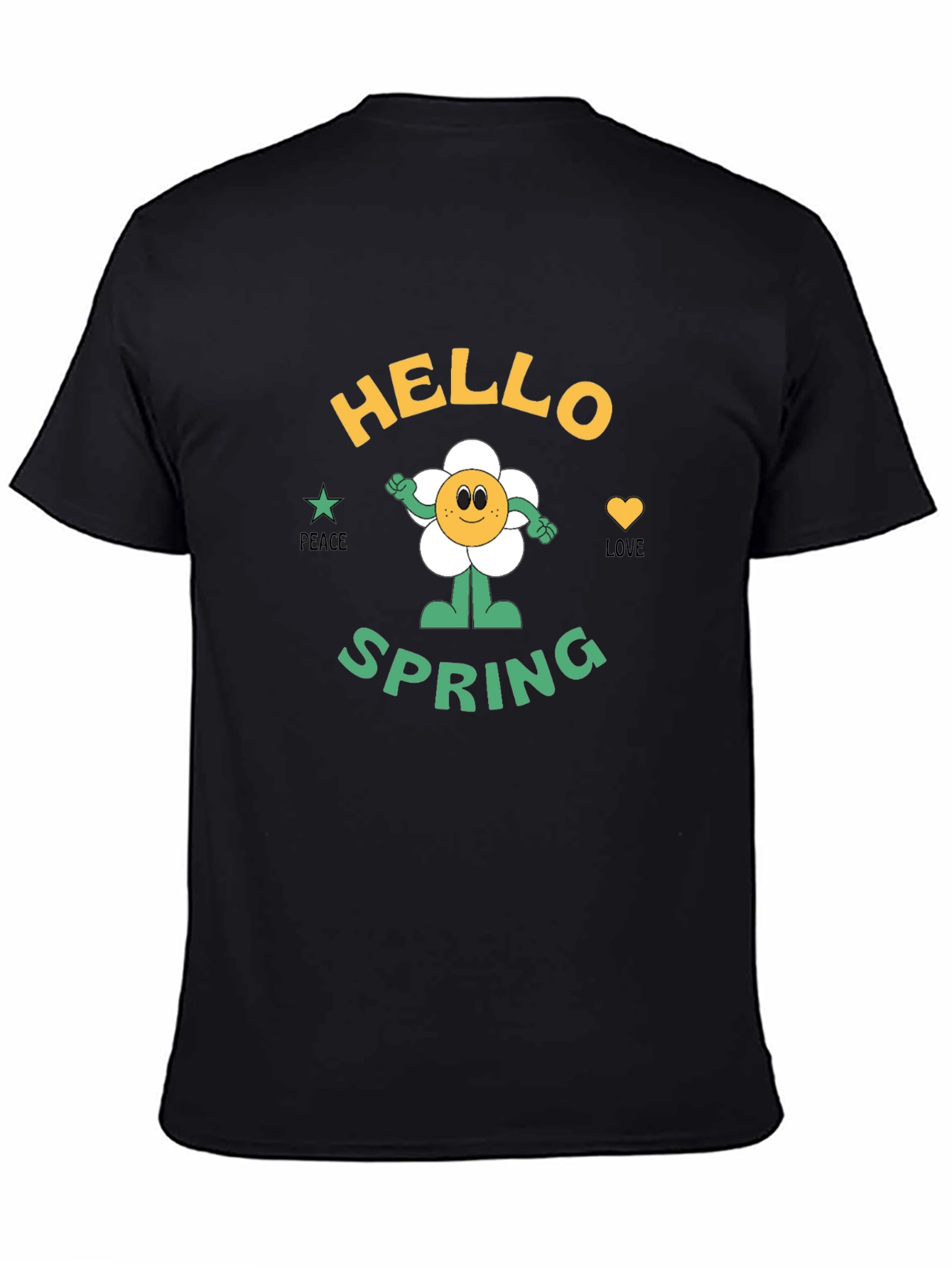 Hello Spring Graphic T-Shirt - Peace & Love!
