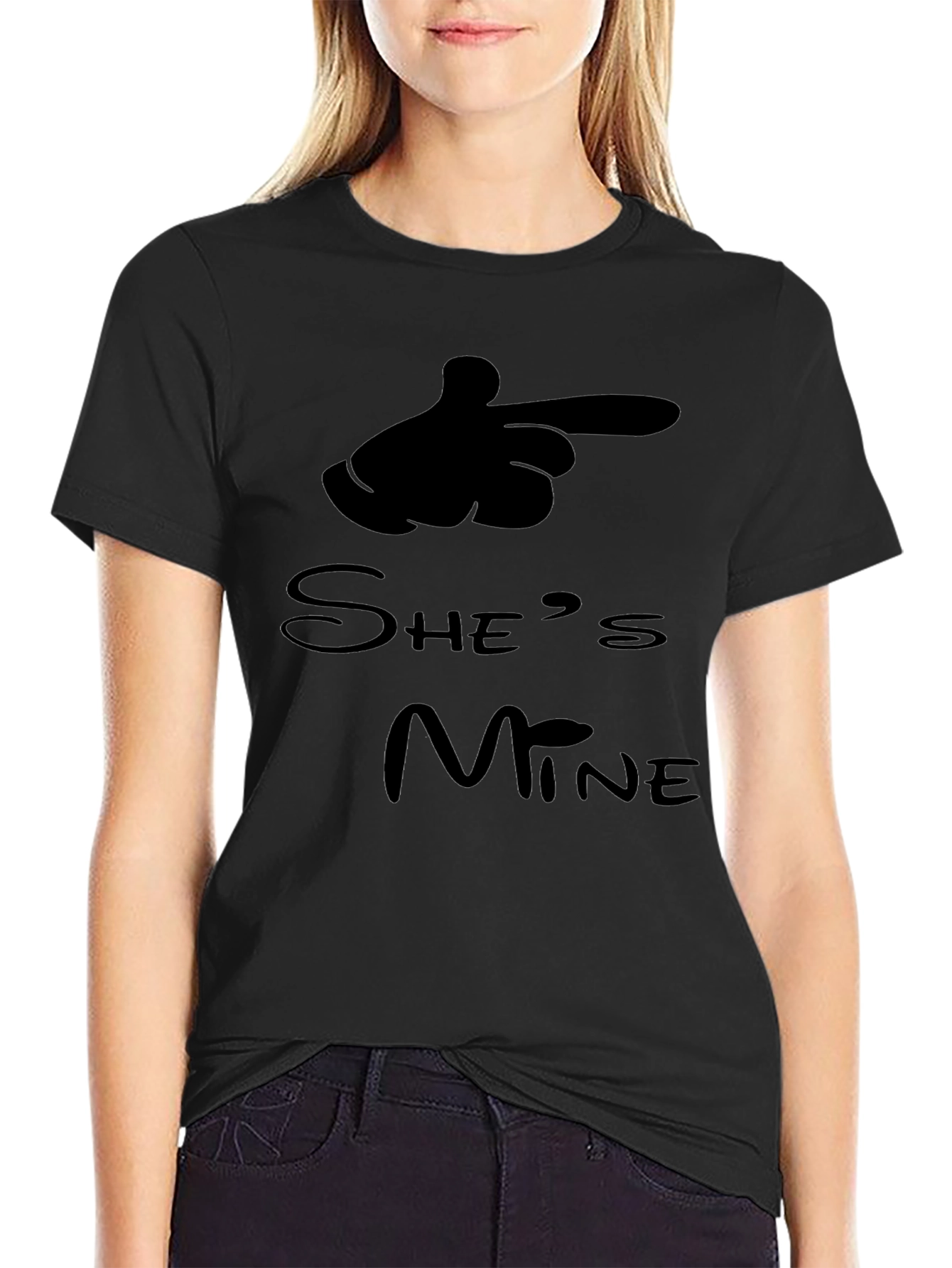 Shes Mine Funny Matching Couple T-Shirt