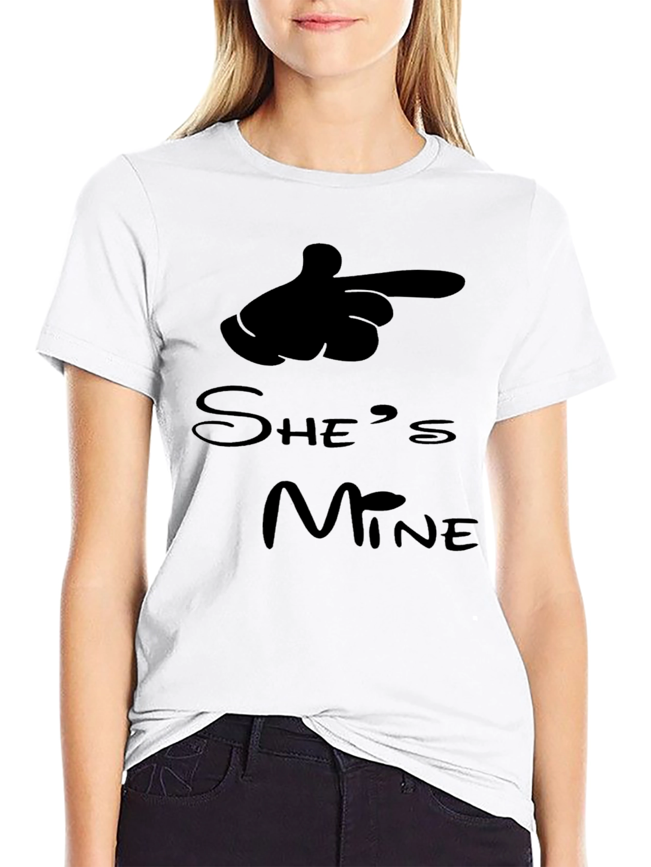 Shes Mine Funny Matching Couple T-Shirt