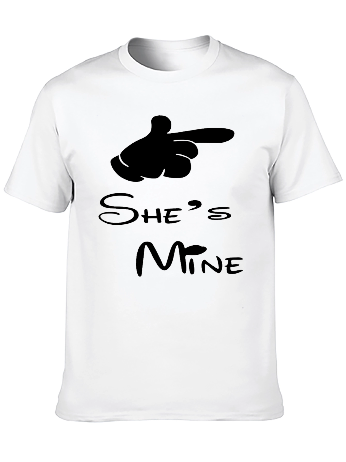Shes Mine Funny Matching Couple T-Shirt