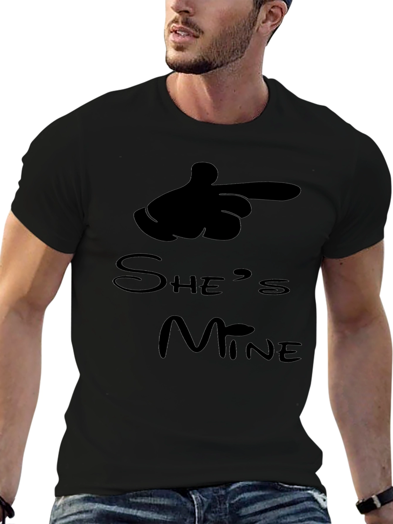 Shes Mine Funny Matching Couple T-Shirt