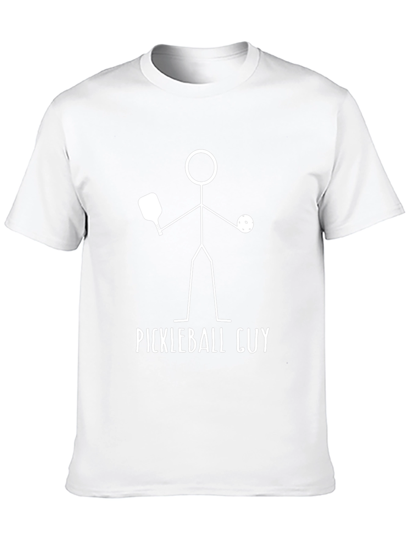 Pickleball Guy T-Shirt - Funny Stick Figure Player Tee