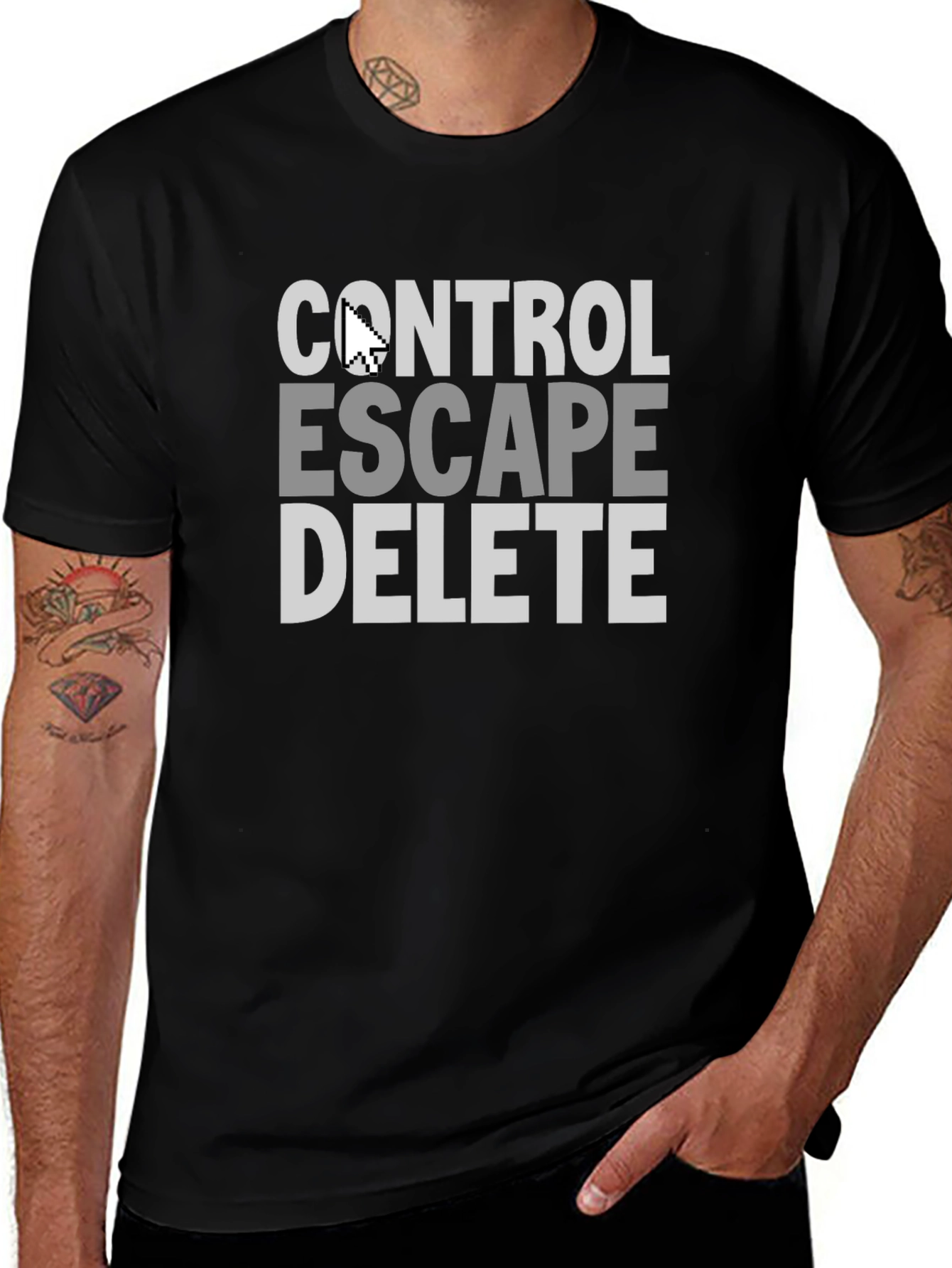 Control Escape Delete T-Shirt Funny Geek Tee