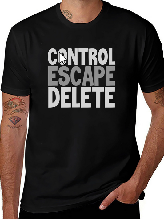 Control Escape Delete T-Shirt Funny Geek Tee