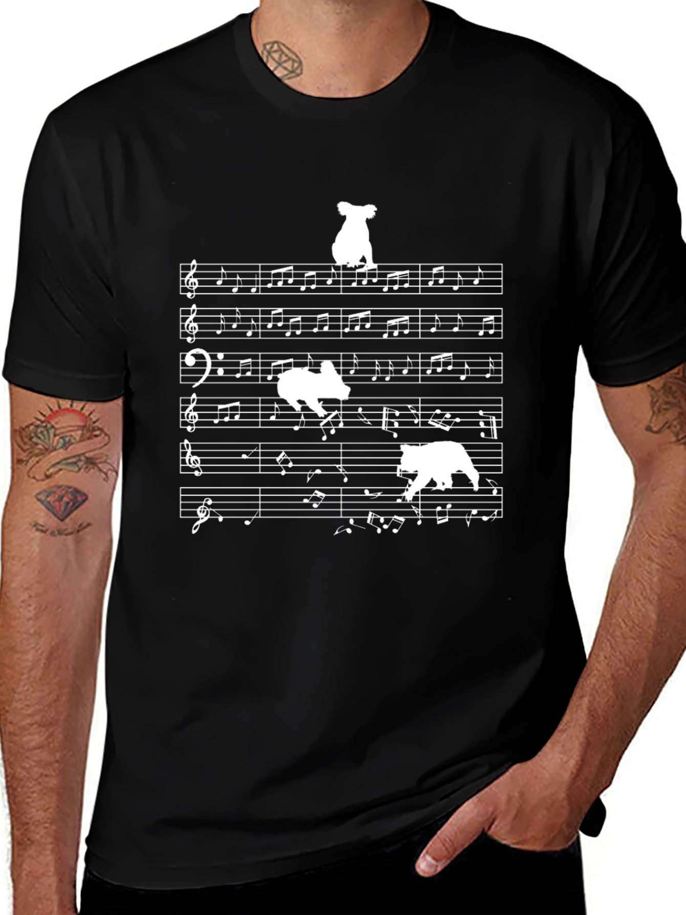 Musical Bears Graphic T-Shirt