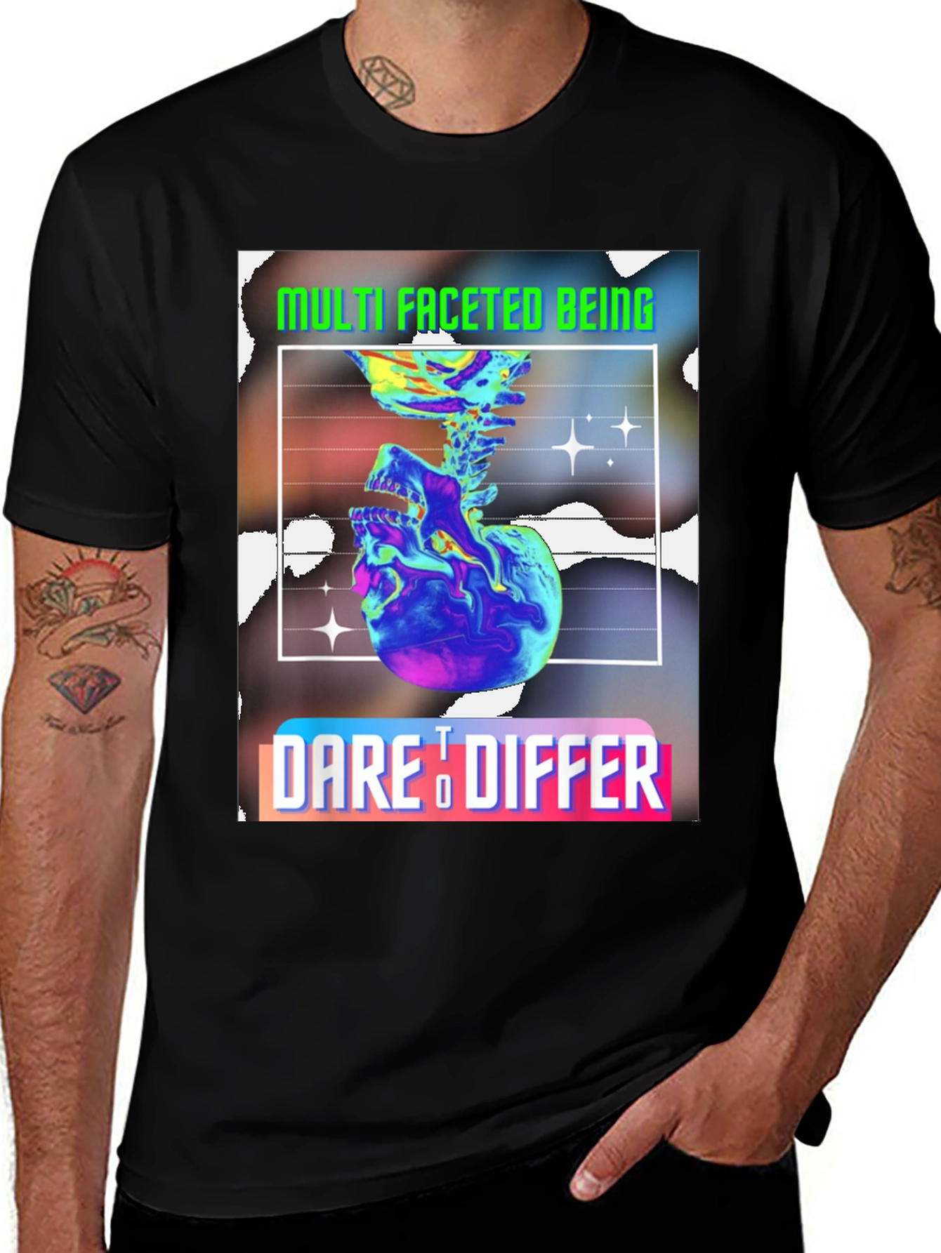 Multi Faceted Being Graphic Tee - Dare to Differ