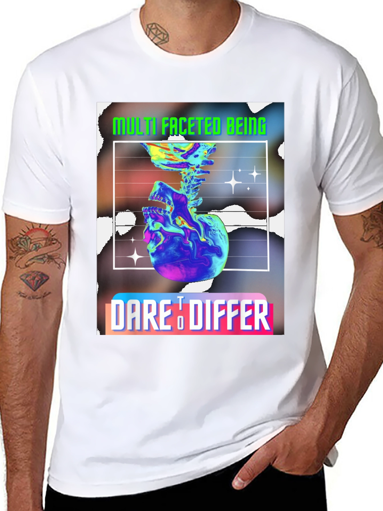 Multi Faceted Being Graphic Tee - Dare to Differ