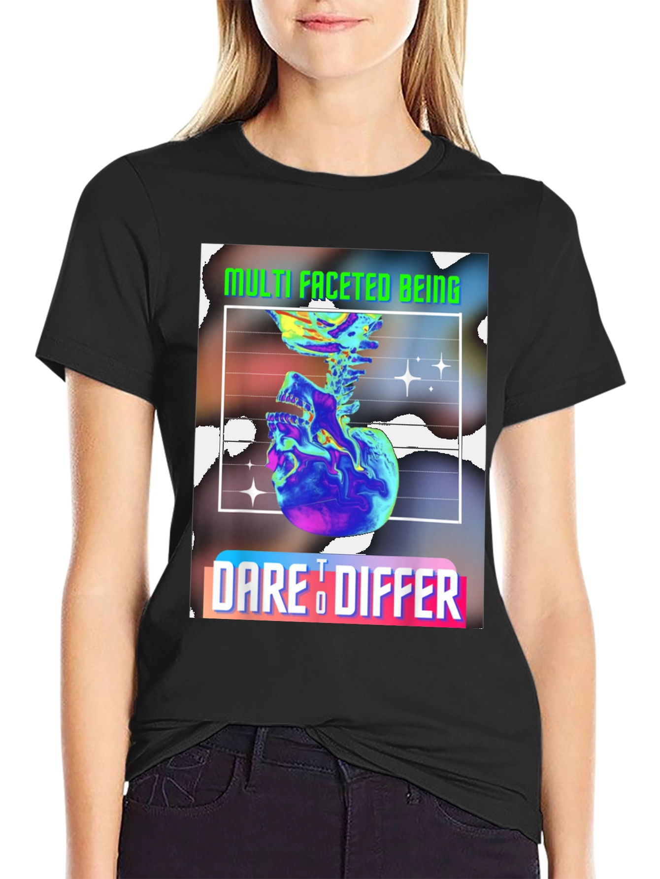 Multi Faceted Being Graphic Tee - Dare to Differ