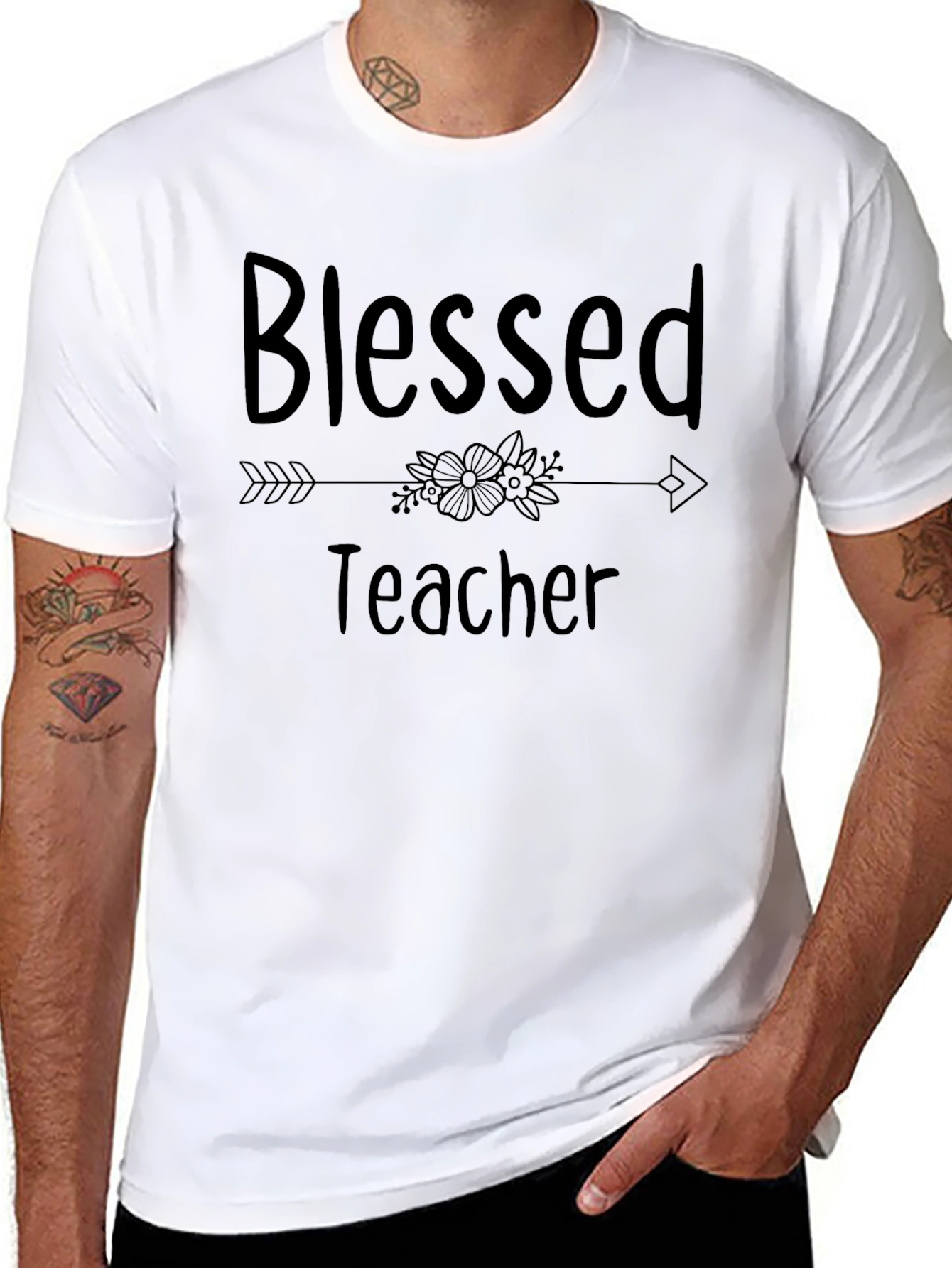 Blessed Teacher Graphic T-Shirt
