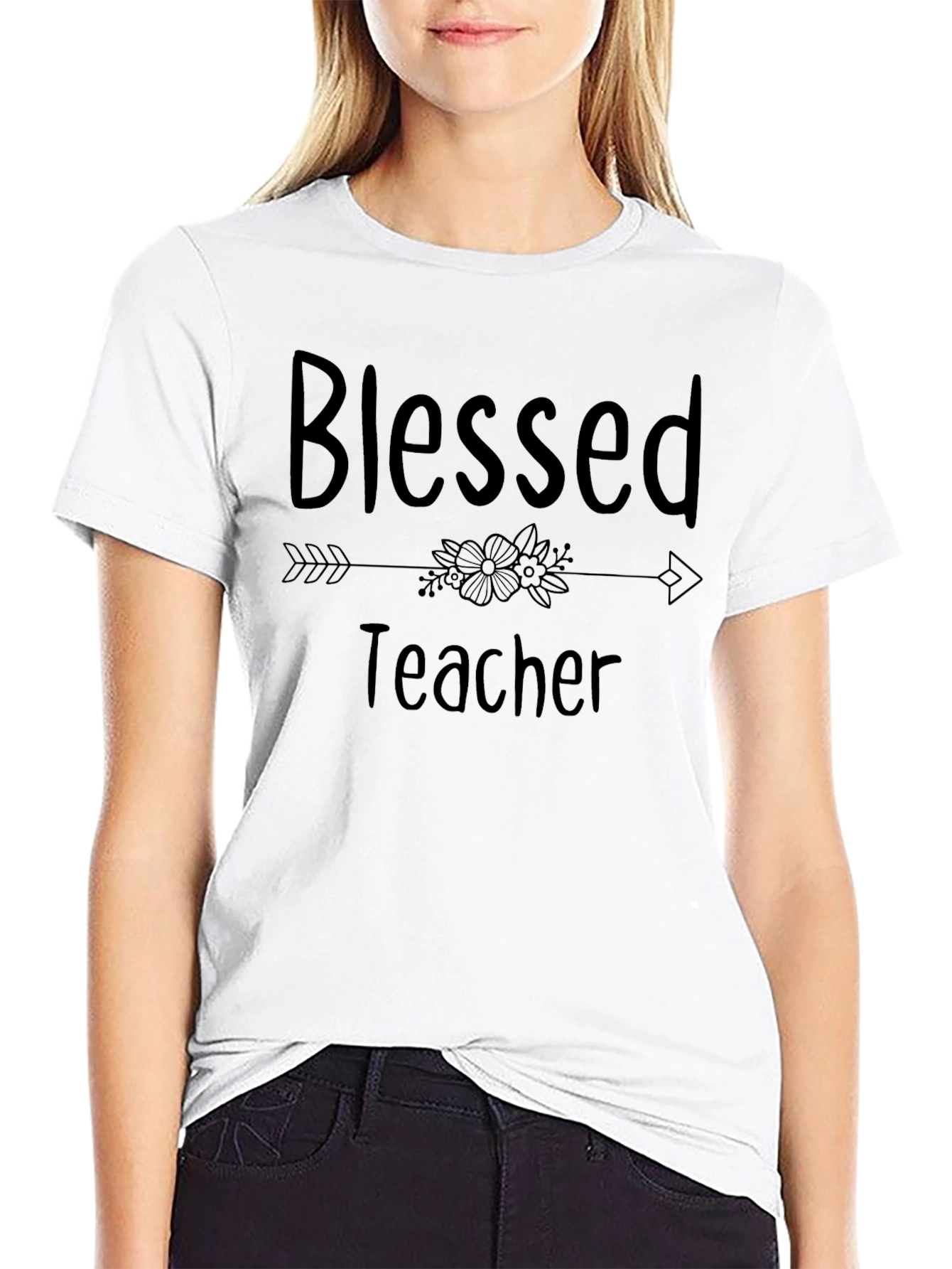 Blessed Teacher Graphic T-Shirt