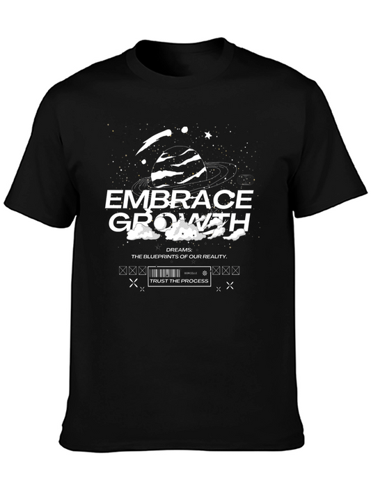 Embrace Growth Graphic Tee - Black Unisex T-Shirt