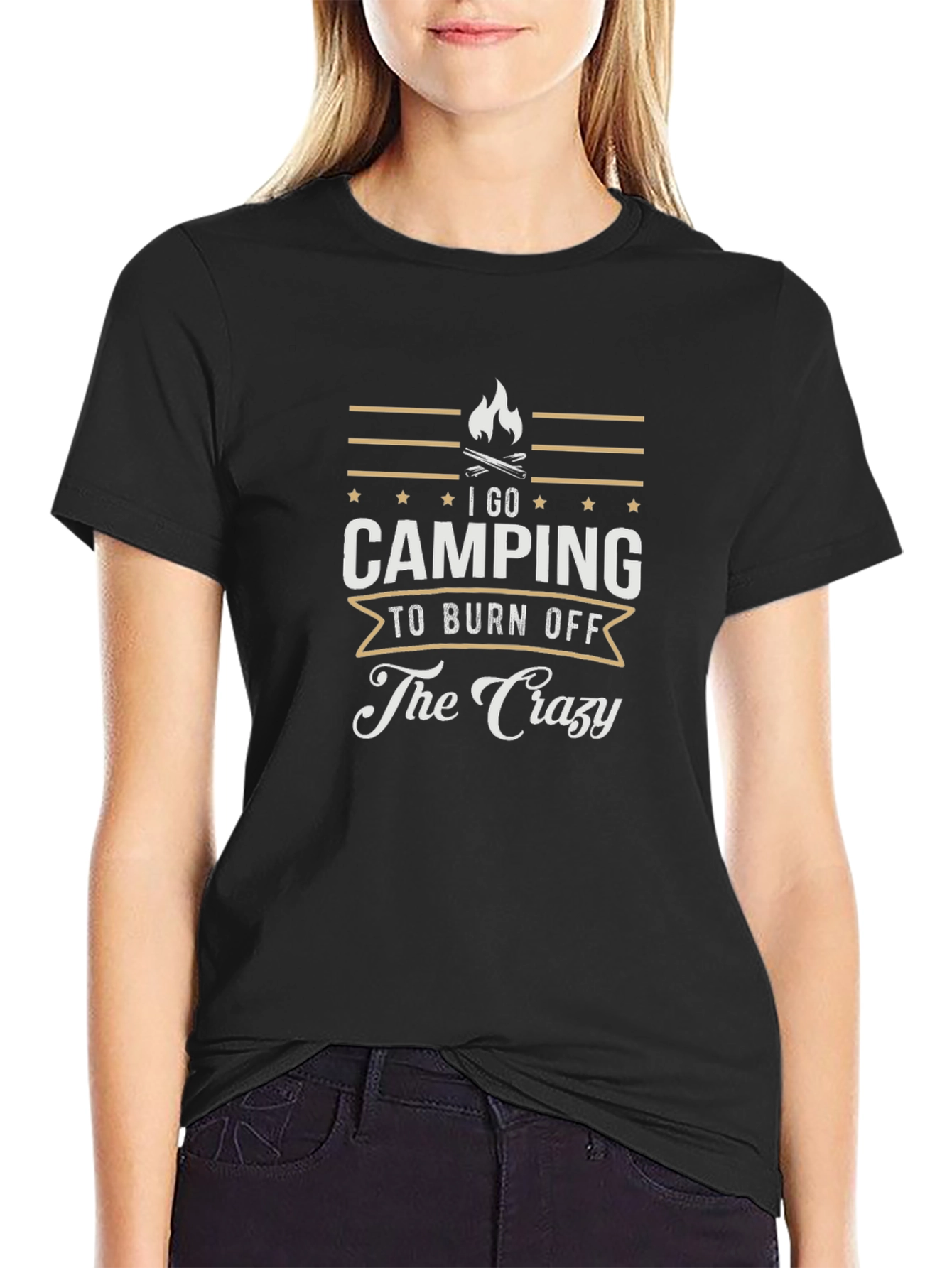 Camping Burn Off The Crazy Graphic Tee