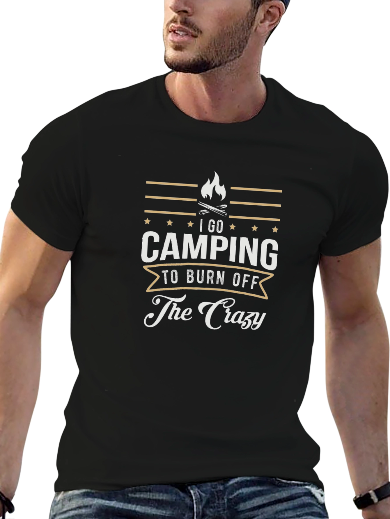 Camping Burn Off The Crazy Graphic Tee