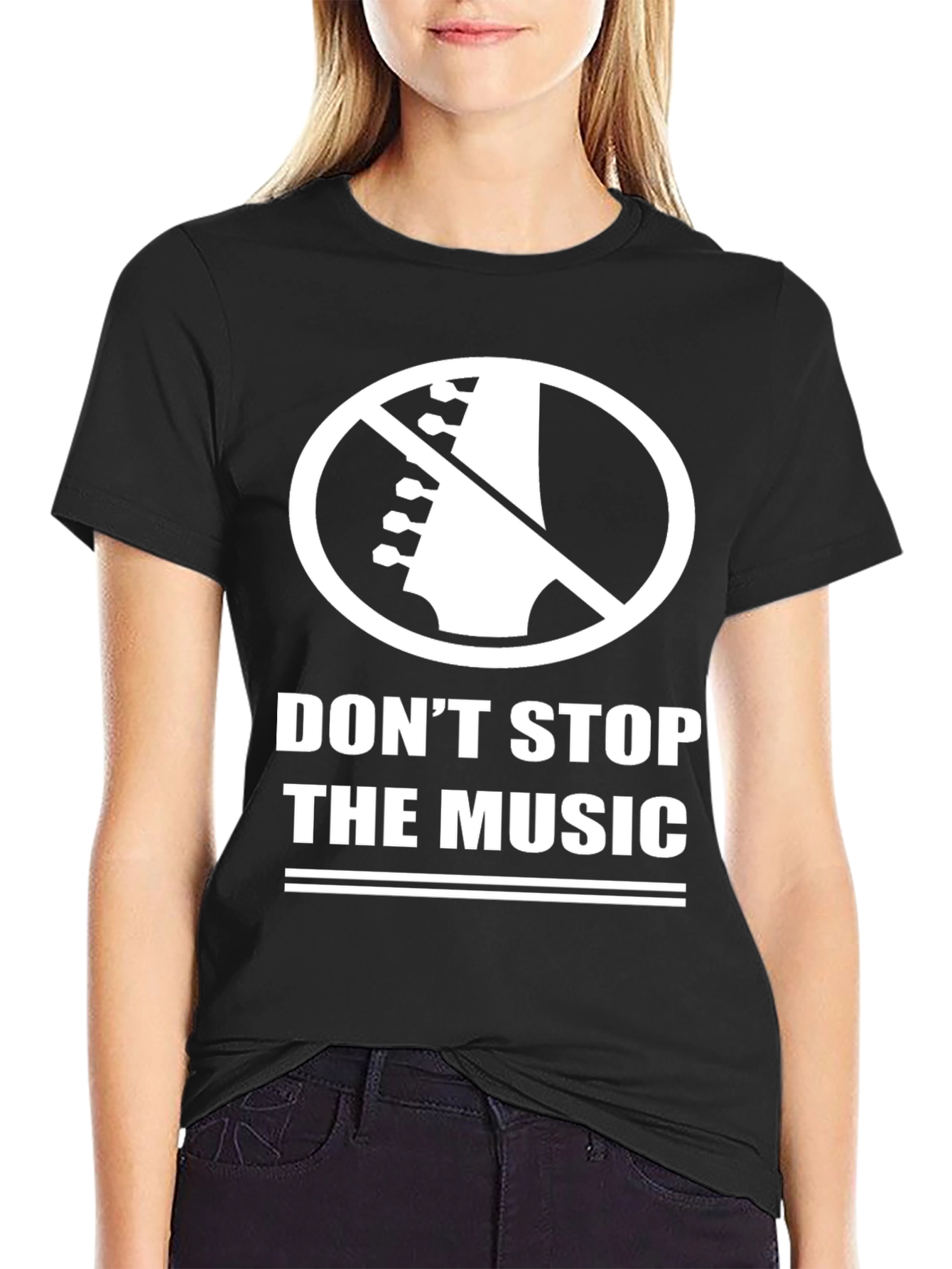 Dont Stop The Music Black T-Shirt