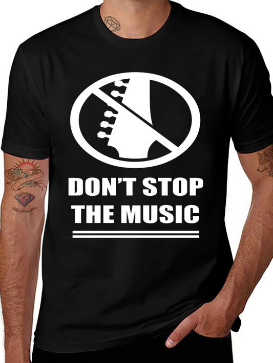 Dont Stop The Music Black T-Shirt