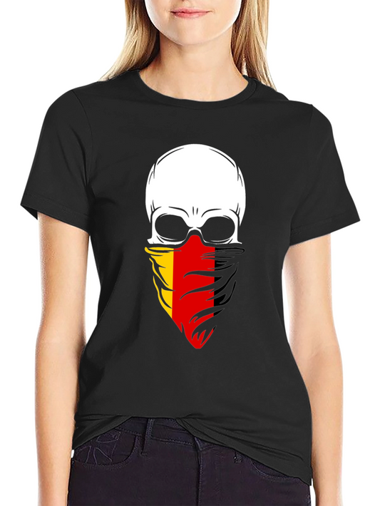 Skull Bandana Graphic Tee - Bold Fashion Statement